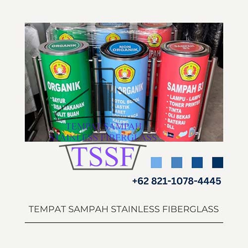 Tempat Sampah Stainless Fiberglass