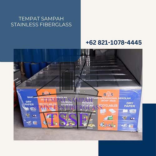 Tempat Sampah Stainless Fiberglass