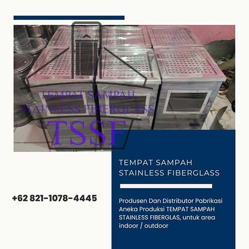 Tempat Sampah Stainless Fiberglass